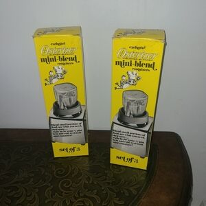 OSTERIZER 2 Boxes VTG 1974 NEW Blender Jars Mini Blend Container 8 oz Oster